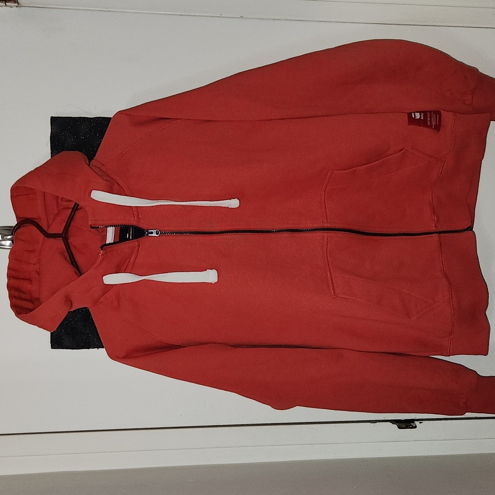 G-Star Raw Full Zip Orange Hoodie Sweater